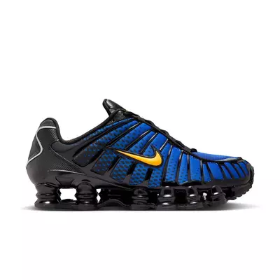 Nike Shox TL "Black Varsity Maize/Metallic Silver" Men's Shoe - red/black/silver
