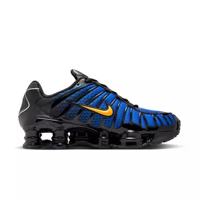 Nike Shox TL "Black Varsity Maize/Metallic Silver" Men's Shoe - red/black/silver