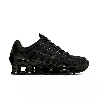 Nike Shox TL "Black/MTLC Hematite/Max Orange" Men's Shoe - grey/silver/blue