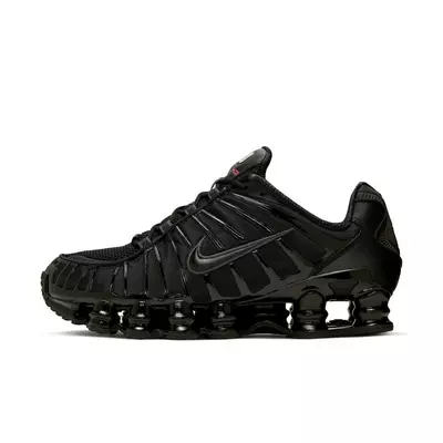 Nike Shox TL "Black/MTLC Hematite/Max Orange" Men's Shoe - grey/silver/blue