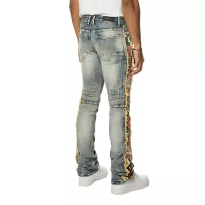 Smoke Rise Men's Tapestry Straight Fit Denim Jeans - Hillside Blue - blue