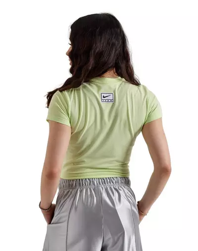 Nike Women's Sportswear Slim Crop Tee - lime