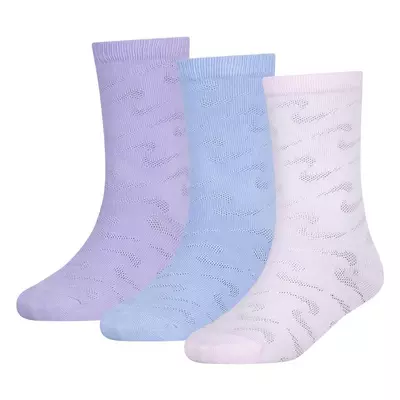 Nike Big Girls' Swoosh 3-Pack Crew Socks - Multi-Color - multi-color