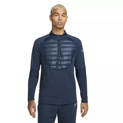 Nike Men's Therma-FIT Academy Winter Warrior Soccer Drill Top - blue