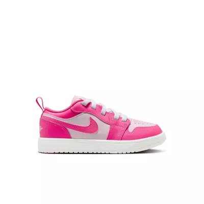 Jordan 1 Low Alt "Pink Foam/Hyper Pink/Summit White" Preschool Girls' Shoe - pink