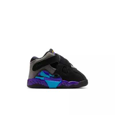 Jordan 8 Retro "Aqua" Toddler Kids' Shoe - black/aqua