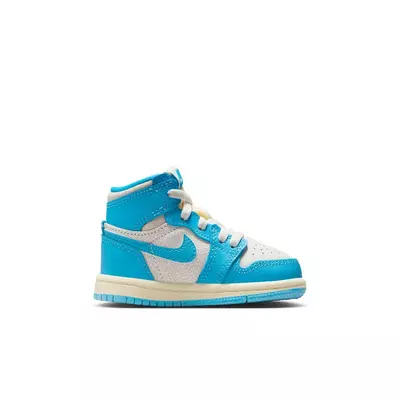 Jordan 1 Retro High OG "UNC Reimagined" Toddler Kids' Shoe - powder blue/sail