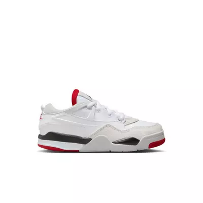 Jordan 4 RM "White/Varsity Red/Black/Neutral Grey" Preschool Boys' Shoe - white/red/black