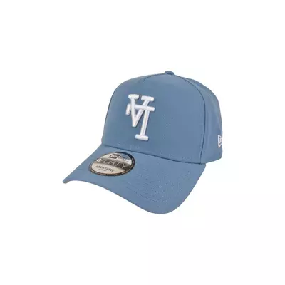 New Era Las Angeles Dodgers 9FORTY A Frame 40th Anniversary Upside Down Logo Snapback Hat-Blue - blue