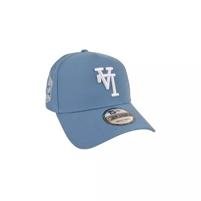 New Era Las Angeles Dodgers 9FORTY A Frame 40th Anniversary Upside Down Logo Snapback Hat-Blue - blue